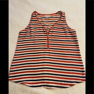 CHARMING CHARLIE front zipper top/size M